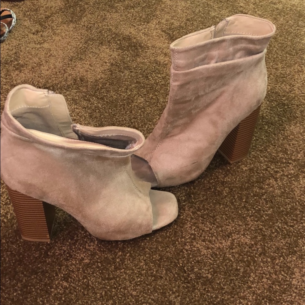 Open toe heels